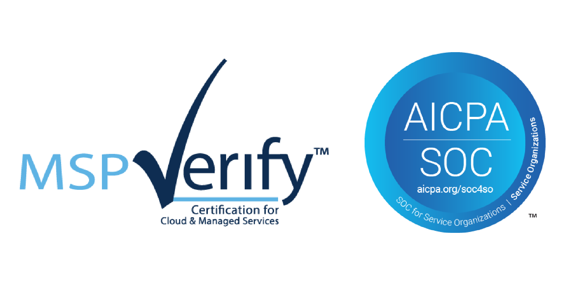 Third-Party Audit Logos from MSP Verify and SOC 2 Achieved by The AME Group