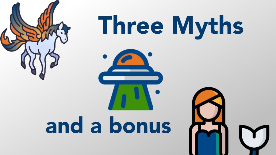 Pegasus, aliens and mermaid - not the 3 Myths about Microsoft and Google Cloud Applications.